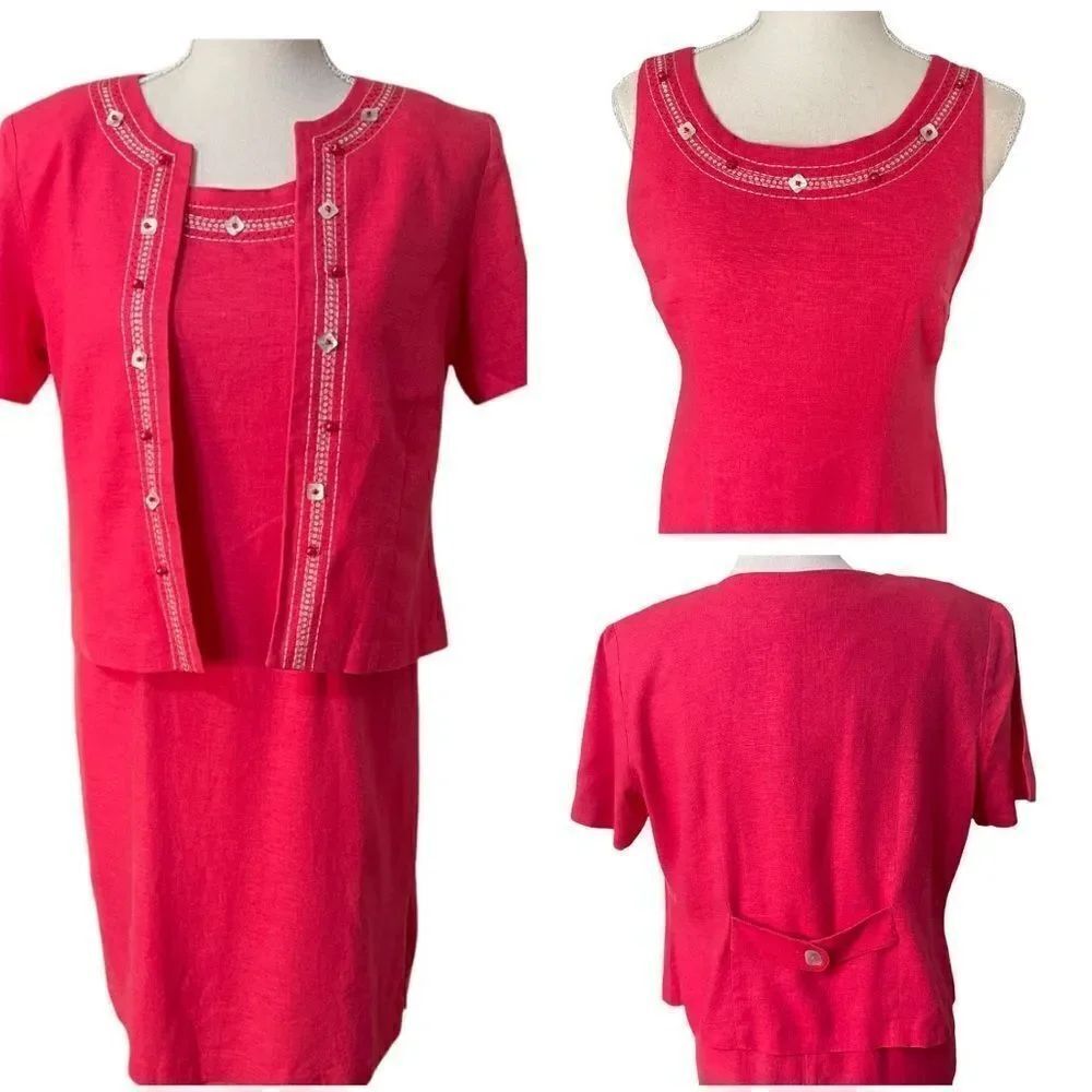 R&K Originals Petite Dress with Blazer Sz 6P